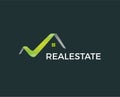Minimal real estate logo template - vector illustration Royalty Free Stock Photo