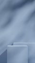 Minimalist Blue Product Display Podium Royalty Free Stock Photo
