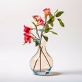 Minimal Retouching Delicate Pink Flowers In A Vase