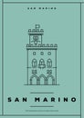 Minimal San Marino City Poster Design