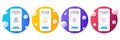 Minimal set of Agent, Award app and Inspect line icons for web development. For design. Vector