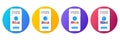 Minimal set of 5g wifi, Bitcoin pay and Restaurant food line icons. For web development. Vector