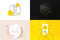 Minimal set of 24 hours, Pants and Clean skin line icons. For web development. Vector