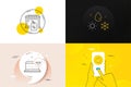 Minimal set of Love, Weather and Market sale line icons. For web development. Vector