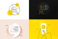 Minimal set of Quick tips, New products and Attachment line icons. For web development. Vector