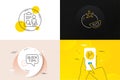 Minimal set of Quick tips, Tomato and Inspect line icons. For web development. Vector