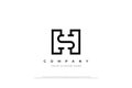 Minimal SH Logo or HS Logo Design