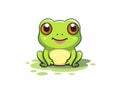 Minimal Simple Hand-Drawn Froglet Illustration AI Generated