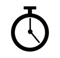 A minimal and simple stopwatch timer icon