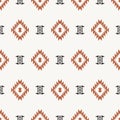 Minimal Southwestern Boho Navajo Seamless Pattern