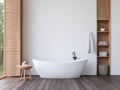 Minimal style contemporary bathroom 3d render