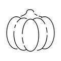 Minimal thanksgiving holiday line icons celebrating family and American heritage with items. Autumn and pumpkin