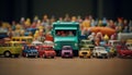 Minimal Toys, Simple Playful Delights. Miniature toys photography created with AI.