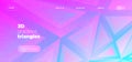 Minimal Triangular Background. Digital Polygon Royalty Free Stock Photo