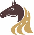 star horse logo Royalty Free Stock Photo