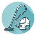 Minimal vacuum cleaner icon sharp lines Royalty Free Stock Photo