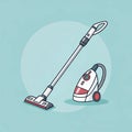 Minimal vacuum cleaner icon sharp lines Royalty Free Stock Photo