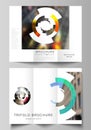 The minimal vector layouts. Modern creative covers design templates for trifold brochure or flyer. Futuristic design