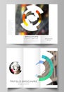 The minimal vector layouts. Modern creative covers design templates for trifold brochure or flyer. Futuristic design