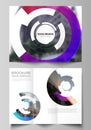 The minimal vector layouts. Modern creative covers design templates for trifold brochure or flyer. Futuristic design