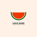 Minimal watermelon logo icon