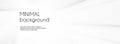 Minimal white banner with wavy lines. Abstract long vector background for facebook cover, web header design