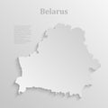 Minimal white map Belarus, Europe country