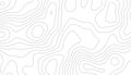 Minimal White Topographic Line Pattern Background Royalty Free Stock Photo