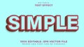 Minimal Word Simple Editable Text Effect Design Template, Effect Saved In Graphic Style