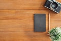 Minimal work space - Creative flat lay photo of workspace desk. Royalty Free Stock Photo