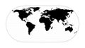 Minimal world map. Royalty Free Stock Photo