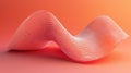 Minimalistic 3D Banner with Linear Graph on Solid Background