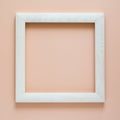 Minimalism. Masterpiece in wooden frame decorated hibiscus flower.