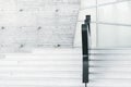 Minimalism modern white abstract stairs architecture Royalty Free Stock Photo