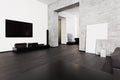 Minimalism style drawing-room interior Royalty Free Stock Photo