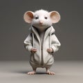 Minimalist 3d Rat Illustration With Street Style Realism Royalty Free Stock Photo
