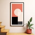 Minimalist Abstract Art Wall Print: Colors Of Spain Royalty Free Stock Photo