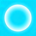 This minimalist abstract artwork features a luminous white ring with smooth gradient edges set against a vibrant cyan backdrop. Royalty Free Stock Photo