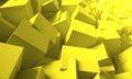 3d render. Bright, juicy background of cubes. Royalty Free Stock Photo