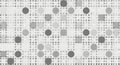 Abstract pattern of grey circles on white background Royalty Free Stock Photo