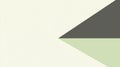Minimalist abstract background showcasing a geometric design composed of intersecting green and grey triangles on a cream backdrop Royalty Free Stock Photo