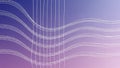 Minimalist Abstract Background with Wavy White Dot Lines and Vertical Grid on Purple Gradient Royalty Free Stock Photo
