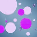 Abstract Geometric Composition with Frosted Glass Rectangle and Spheres background Royalty Free Stock Photo
