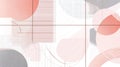 Minimalist abstract design with clean lines, soft colors, and harmonious transitions in art