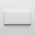Minimalist abstract design featuring a sleek, modern rectangular frame against a plain background Royalty Free Stock Photo