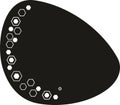 led mirror black and white vector graphic that appears to be an icon or a design template. cdr x25 Royalty Free Stock Photo