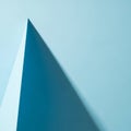 A minimalist abstract image featuring a sharp, triangular prism casting a distinct Royalty Free Stock Photo