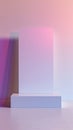 Minimalist abstract podium with gradient lighting Royalty Free Stock Photo