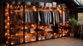 Elegance Illuminated: Modern Organized Wardrobe in Sleek Style