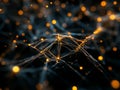 Minimalist ai neural network design featuring lines and dots symbolizing advanced machine learning